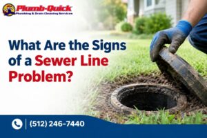 Signs of a sewer line problem and sewer repair